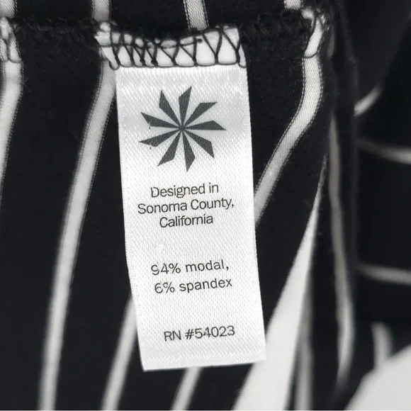 ATHLETA Santorini Striped VNeck Sleeveless Tank Mini Dress Modal/Spandex Size SP - Picture 8 of 9